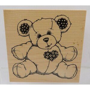 Cuddly Teddy Bear Stamp #K-980 ©1995 PSX